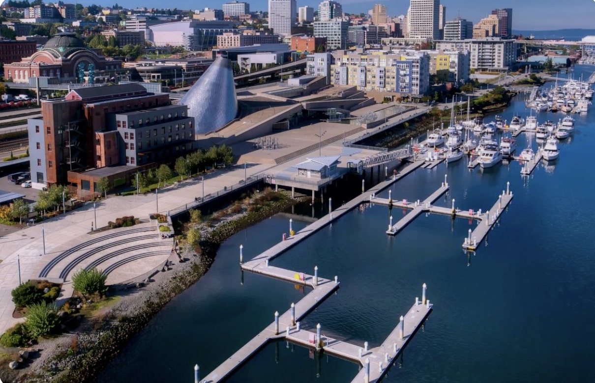 The waterfront of Tacoma, WA.